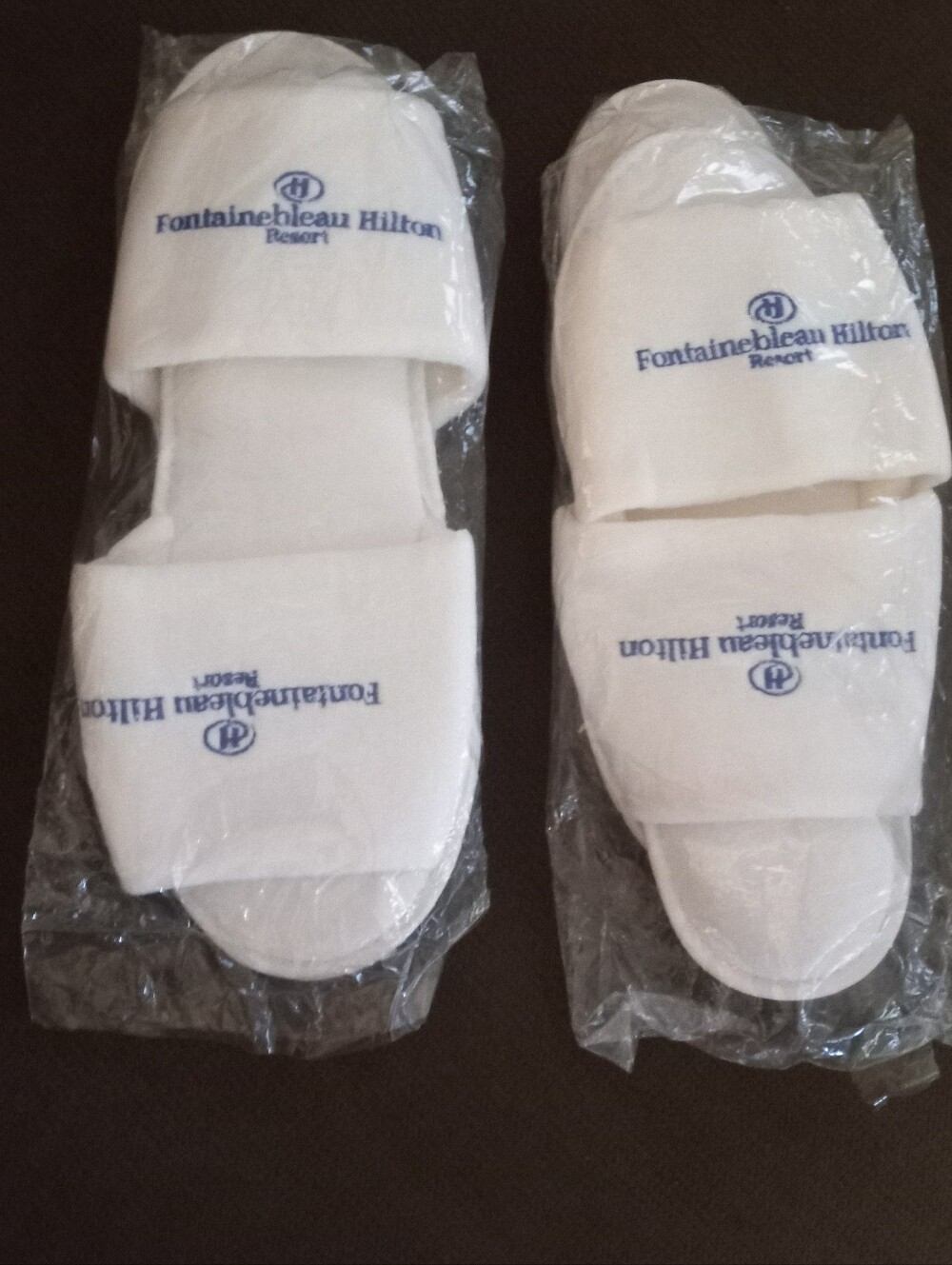 Last 2 Pair FONTAINEBLEAU RESORT Slippers